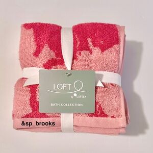 🎁4PC LOFT Wash Cloth Set - 4 Pieces - PEONY HYNS IN BLOOM